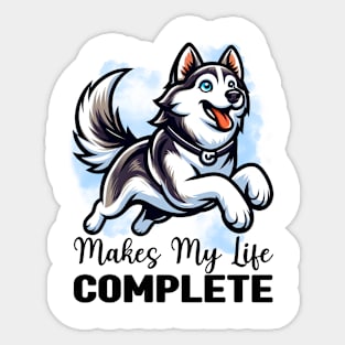 Siberian Husky Is My Life Sticker
